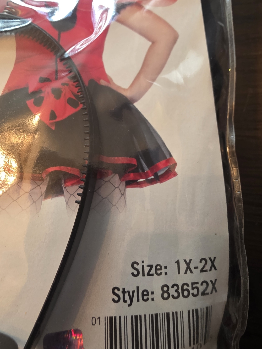 Leg Avenue Lovely Ladybug Costume - Red & Black - Picture 4 of 4